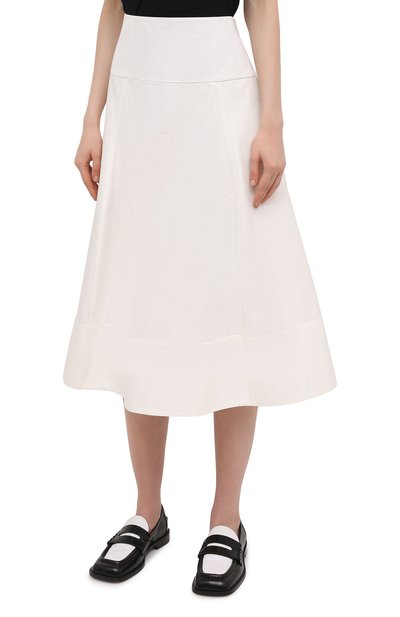 Юбка из хлопка и шелка JIL SANDER, арт. JSWS355805-WS251400, фото 3