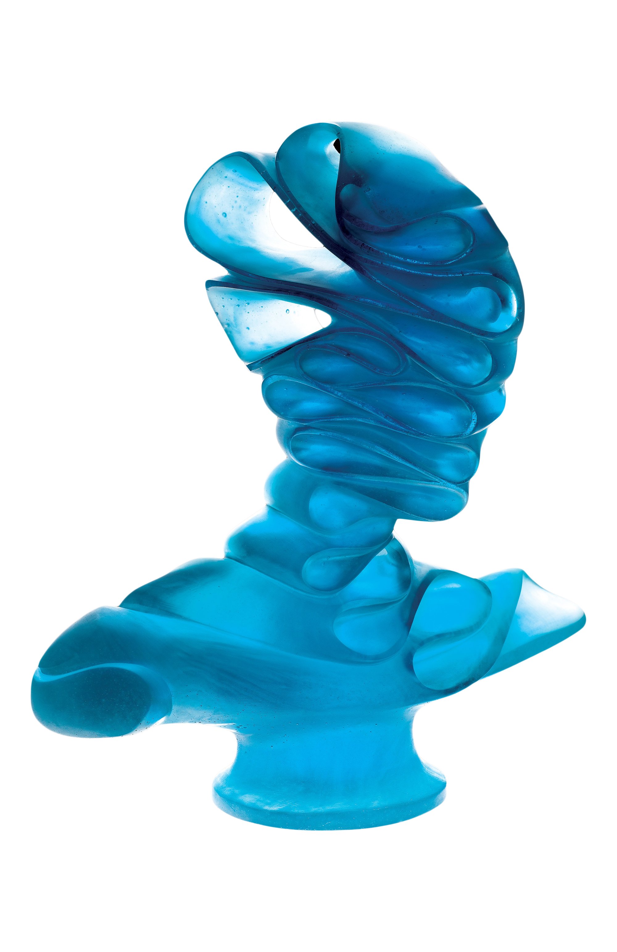 Скульптура маска jean faucheur DAUM синего цвета по цене 2565000 руб., арт. 03214, фото 1 Скульптура маска jean faucheur DAUM, арт. 03214, фото 1