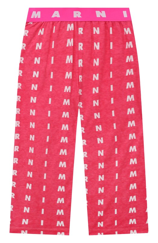 

Хлопковые брюки Marni, Розовый