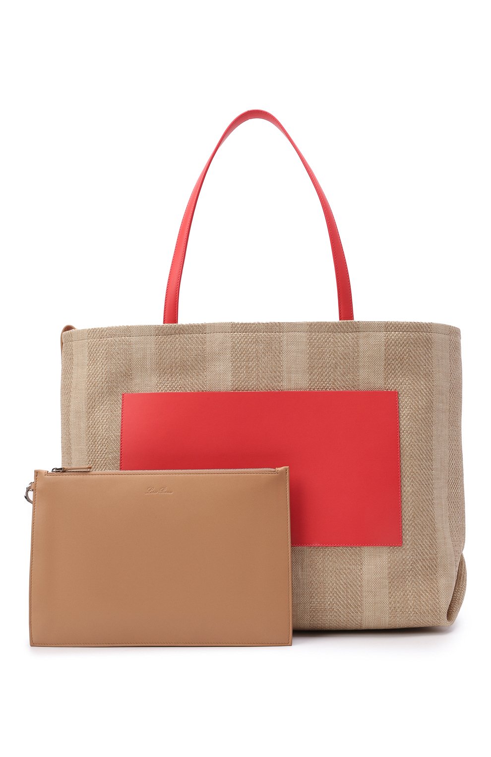 Сумка-тоут inside out LORO PIANA кораллового цвета по цене 319500 руб., арт. FAL6043, фото 6 Сумка-тоут inside out LORO PIANA, арт. FAL6043, фото 6
