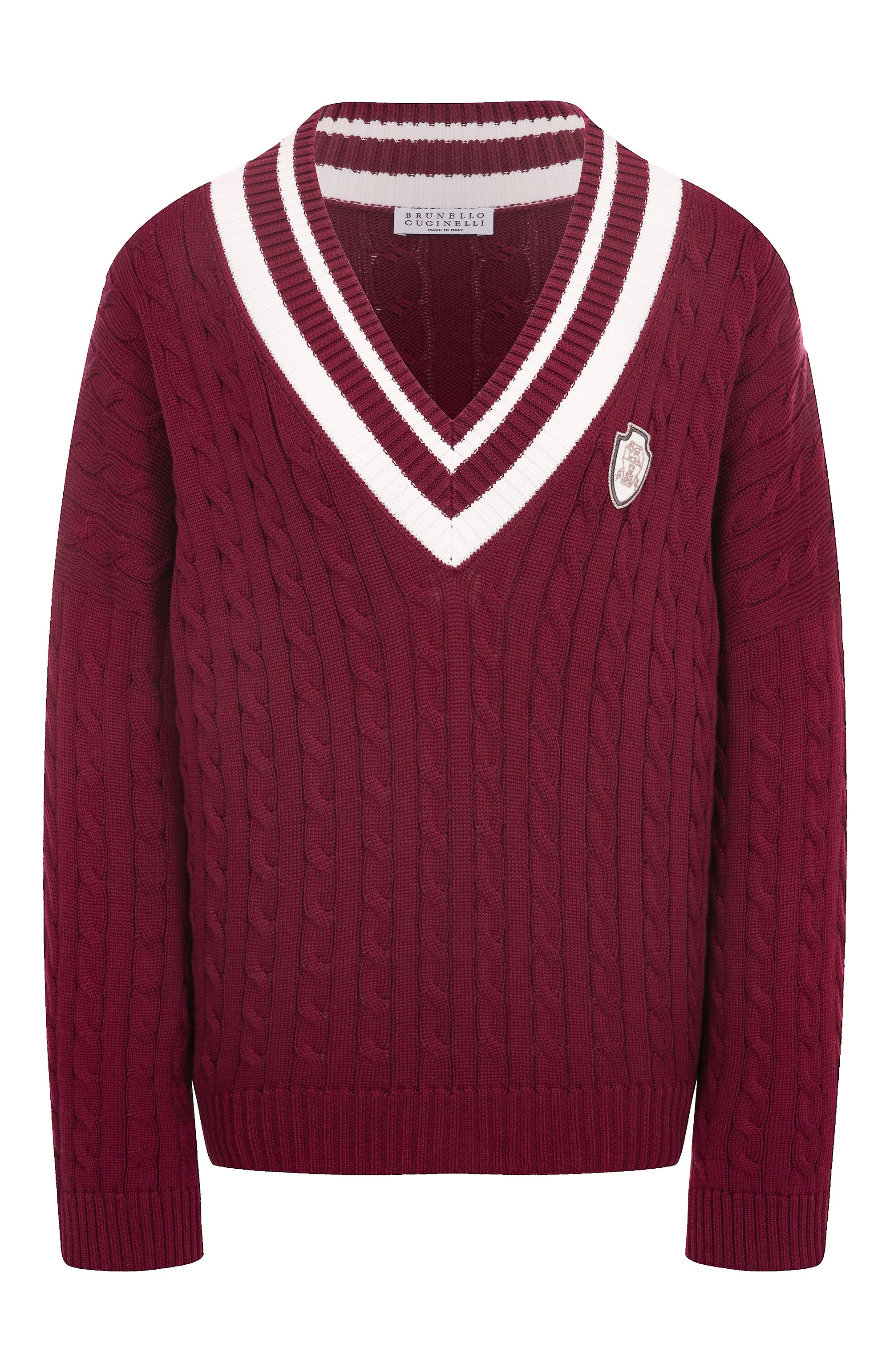 Хлопковый свитер BRUNELLO CUCINELLI, арт. M19756512, фото 1