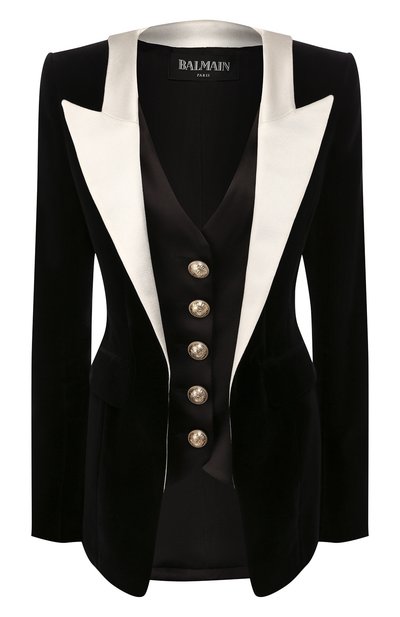 Женский хлопковый жакет BALMAIN, арт. SF17766/155C
