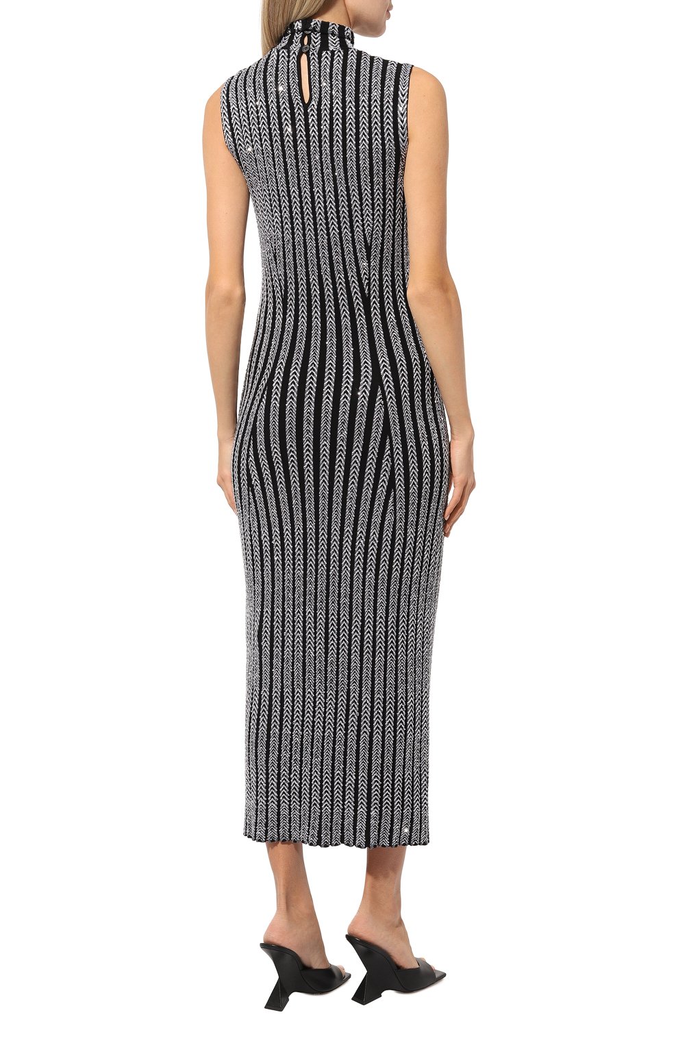 Платье с отделкой пайетками MISSONI серого цвета по цене 186500 руб., арт. DS24WG1R/BK039G, фото 4 Платье с отделкой пайетками MISSONI, арт. DS24WG1R/BK039G, фото 4