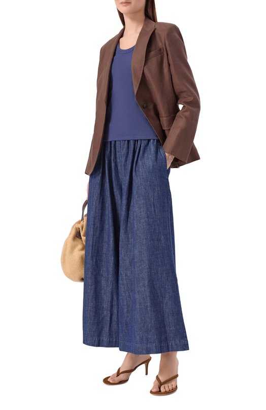 Хлопковая майка Weekend Max Mara WKDMULTIC Синий  WKDMULTIC Фото 2
