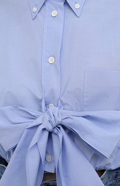 Хлопковая рубашка MIU MIU, арт. MK1569-1SCC-F0012, фото 5