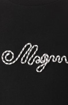 Мужской хлопковый свитшот MSGM черного цвета, арт. 3840MM98/257095 | Фото 6 (Рукава: Длинные; Длина (для топов): Стандартные; Материал сплава: Проставлено; Драгоценные камни: Проставлено; Принт: Без принта; Стили: Спорт-ш�ик; Мужское Кросс-КТ: свитшот-одежда; Материал внешний: Хлопок)