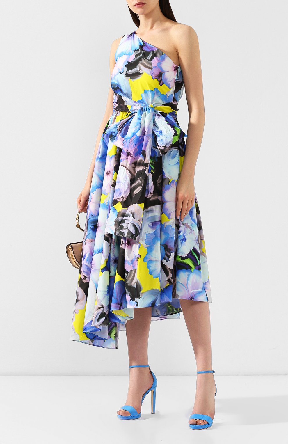 Хлопковое платье MSGM синего цвета по цене 48950 руб., арт. 2642MDA241 195355, фото 2 Хлопковое платье MSGM, арт. 2642MDA241 195355, фото 2