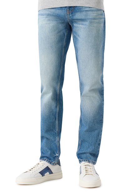 Кожаные кеды double buckle SANTONI, арт. MBGG21779PNNGXAV, фото 3