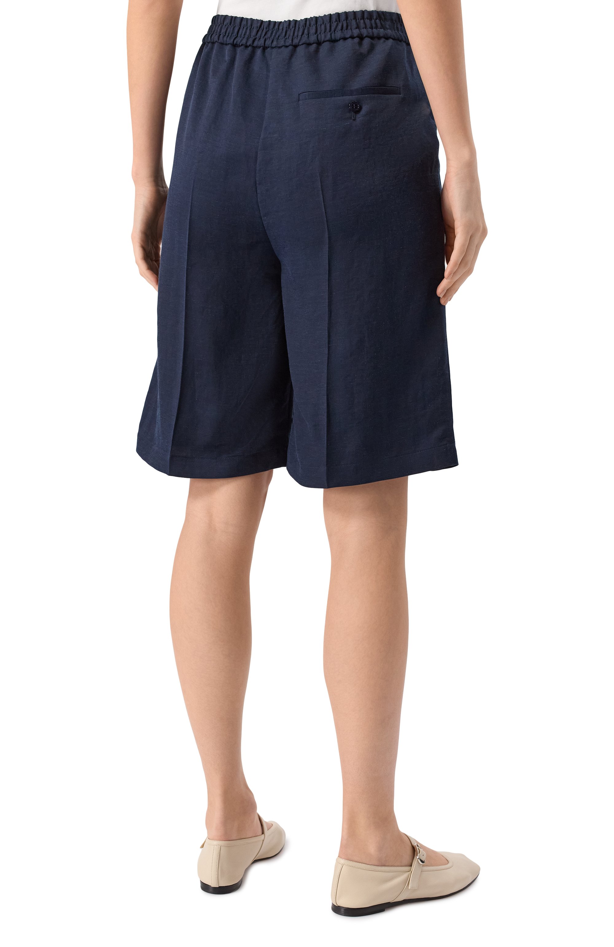 Шорты из вискозы и льна BOSS, арт. 50537403, фото 4