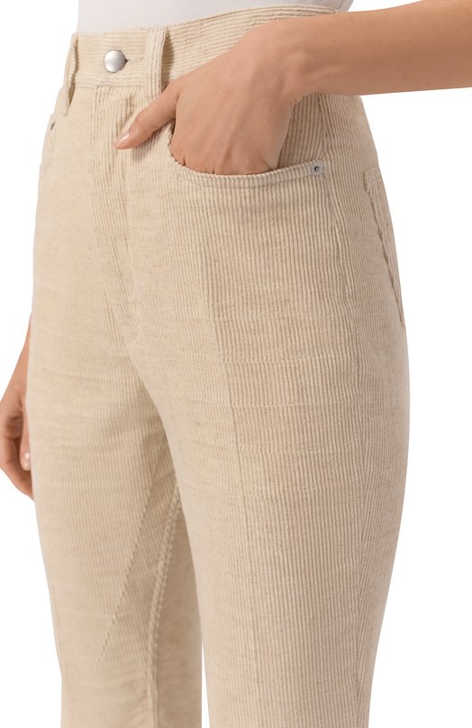 Вельветовые брюки Rick Owens RP02E4329/MLC Бежевый  RP02E4329/MLC Фото 5