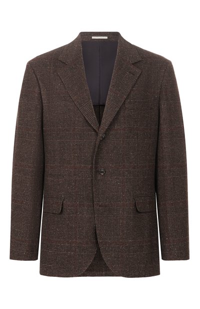 Мужской пиджак из шелка и шерсти BRUNELLO CUCINELLI, арт. MV4647BTD