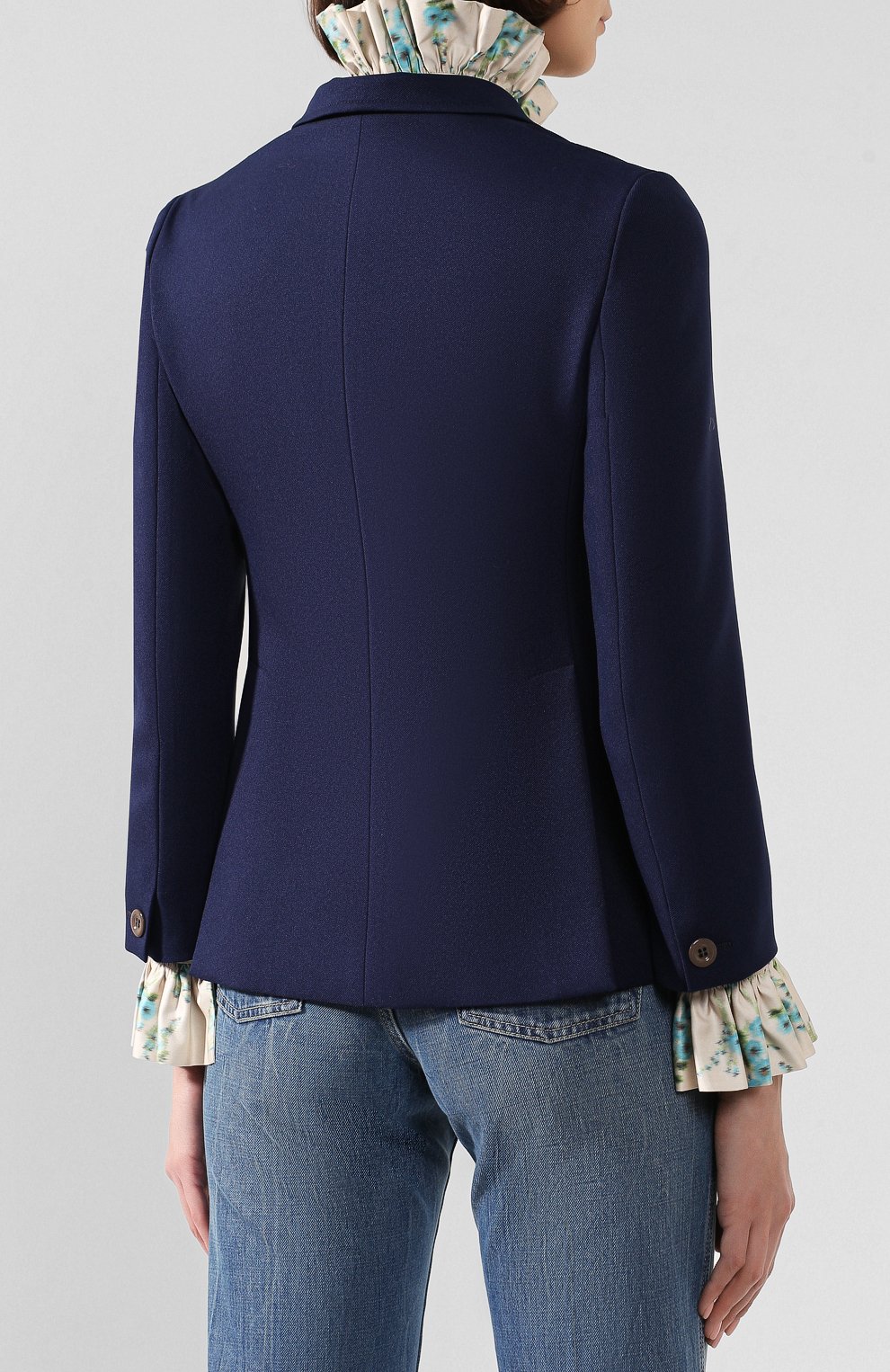 Жакет GUCCI синего цвета по цене 230400 руб., арт. 582469/Z798C, фото 4 Жакет GUCCI, арт. 582469/Z798C, фото 4