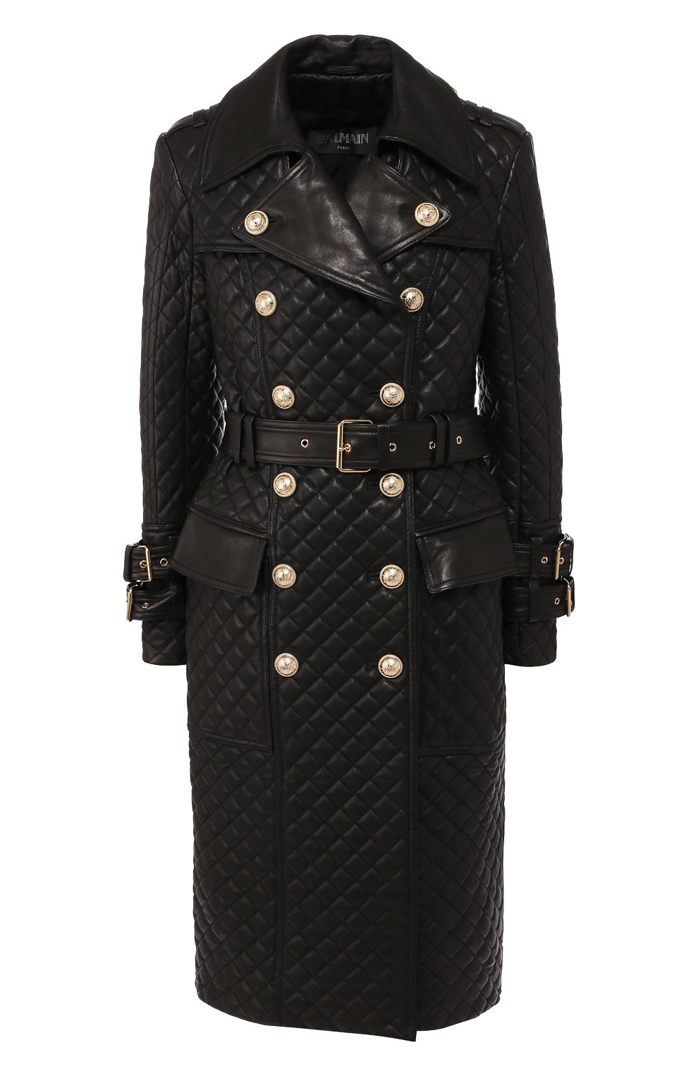 Кожаное пальто BALMAIN, арт. SF18910/L069, фото 1