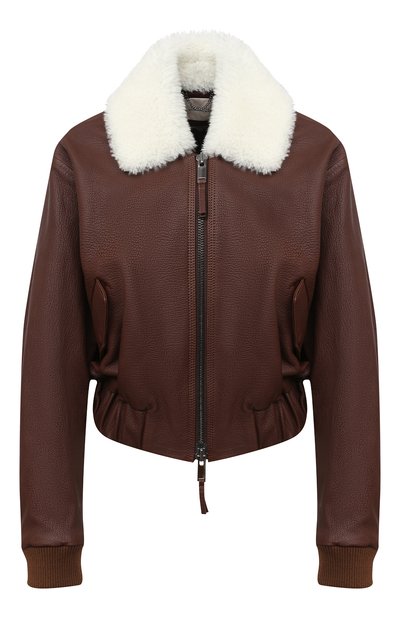 Кожаный бомбер DOROTHEE SCHUMACHER, арт. 944002/AVIAT0R C00LNESS, фото 1