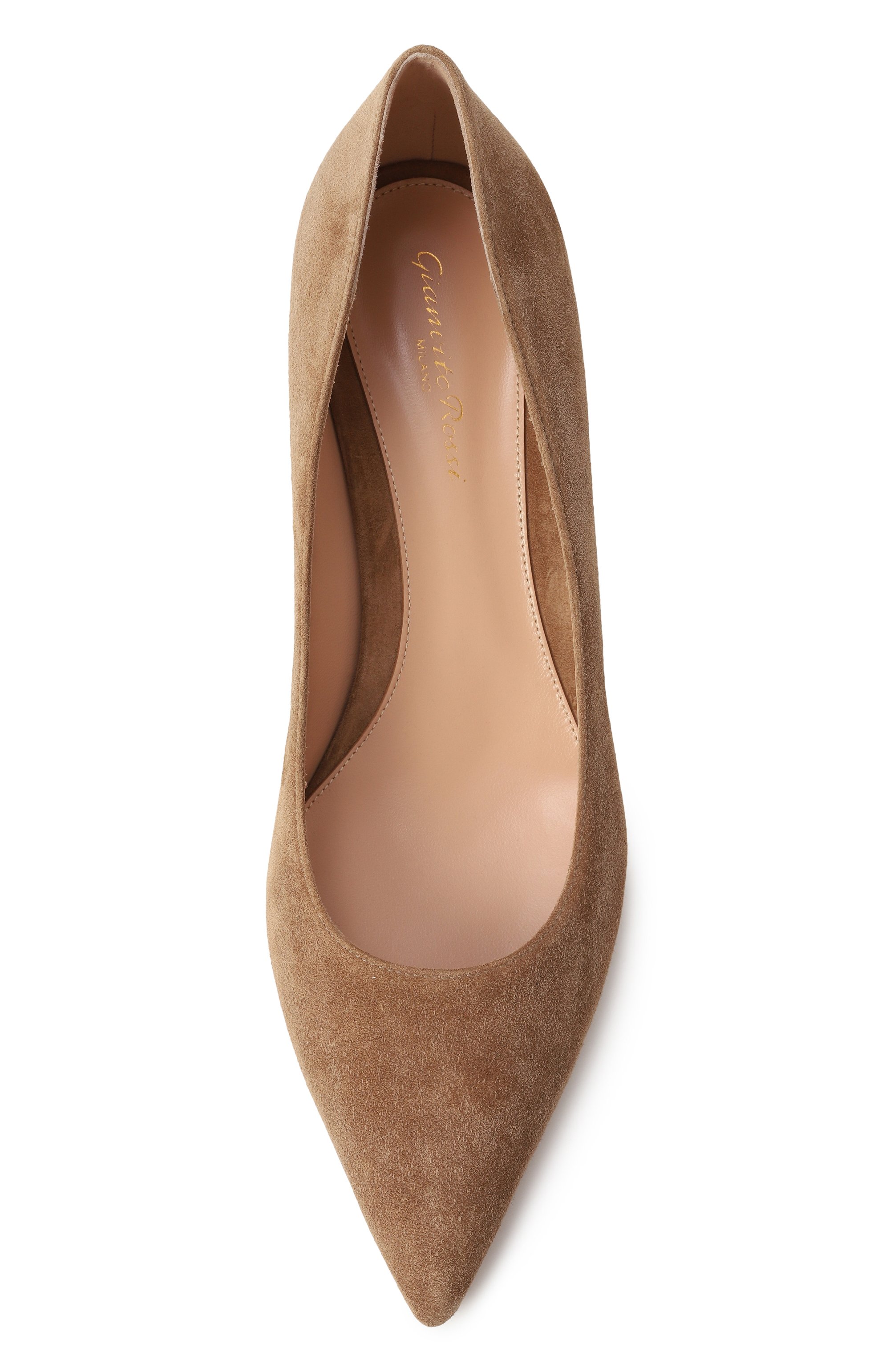 Замшевые туфли piper 45 GIANVITO ROSSI темно-бежевого цвета по цене 89950 руб., арт. G22171.45RIC.CAMCAML, фото 6 Замшевые туфли piper 45 GIANVITO ROSSI, арт. G22171.45RIC.CAMCAML, фото 6