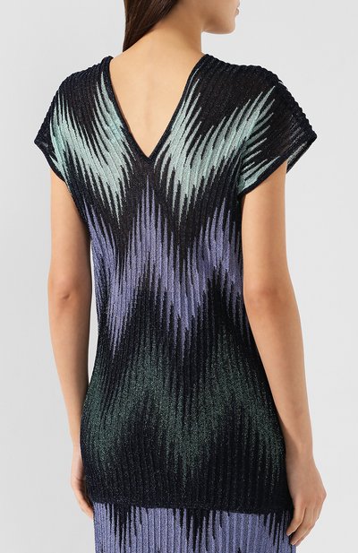 Топ M MISSONI синего цвета по цене 46450 руб., арт. 2DN00067/2K001A, фото 4 Топ M MISSONI, арт. 2DN00067/2K001A, фото 4