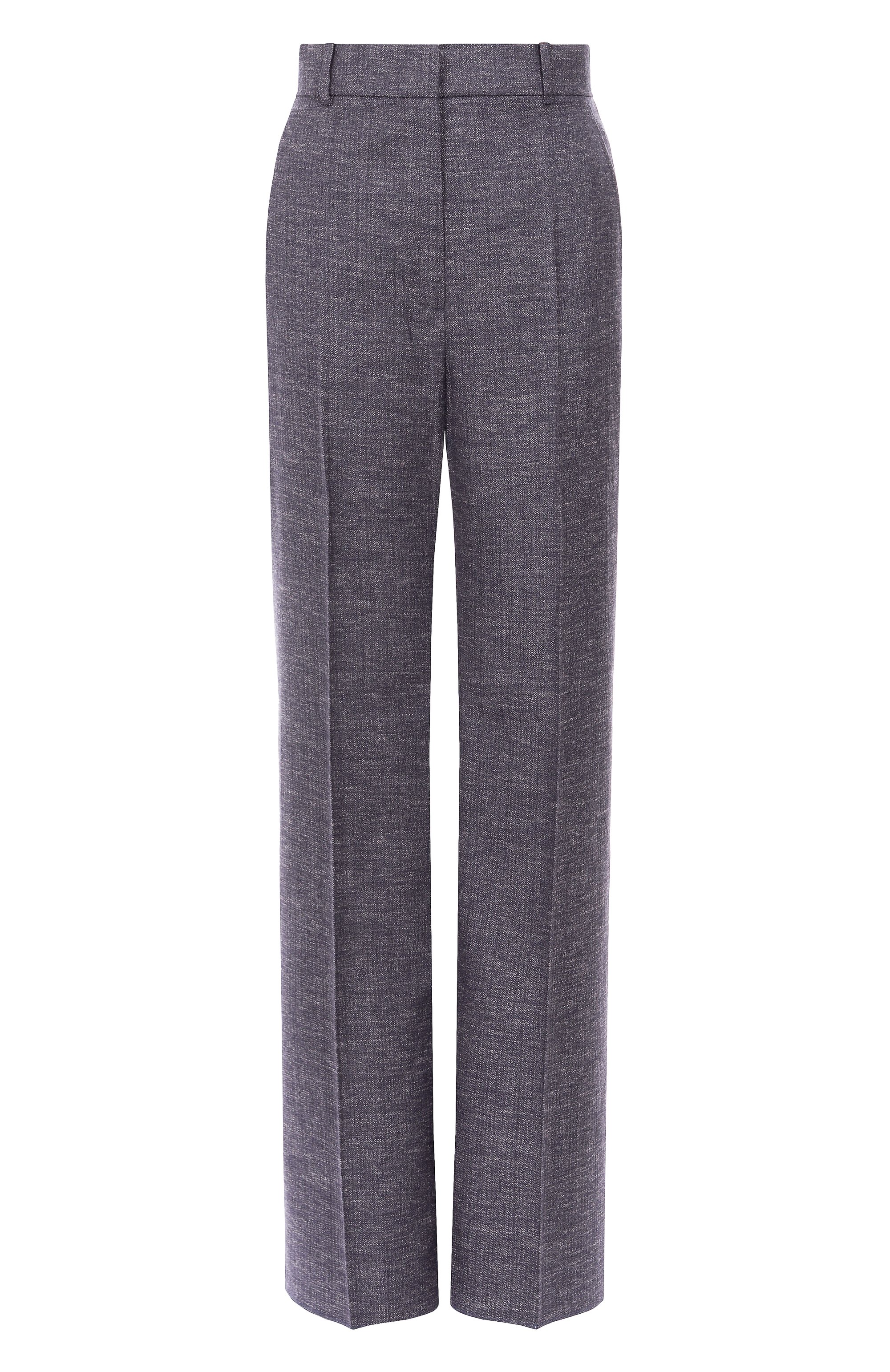 Брюки из шерсти и вискозы MAX MARA STUDIO синего цвета по цене 39900 руб., арт. EZIANA, фото 1 Брюки из шерсти и вискозы MAX MARA STUDIO, арт. EZIANA, фото 1