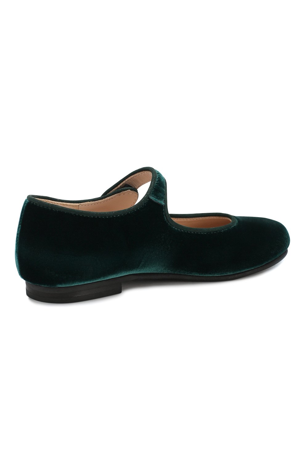 Бархатные туфли с перемычкой IL GUFO темно-зеленого цвета по цене 19900 руб., арт. G296/VELLUT0 ACC0PP./35-42, фото 3 Бархатные туфли с перемычкой IL GUFO, арт. G296/VELLUT0 ACC0PP./35-42, фото 3