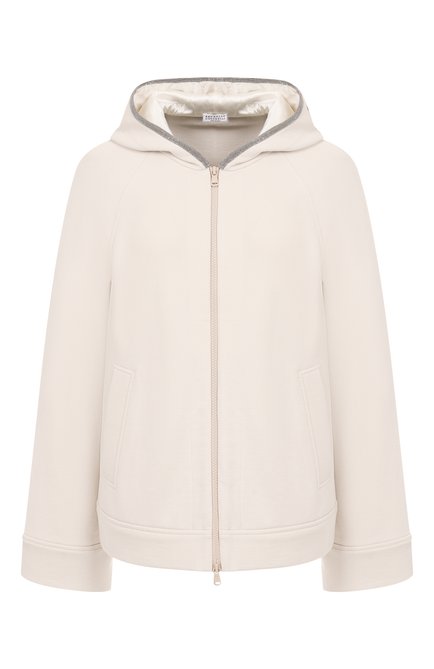 Женский хлопковая толстовка BRUNELLO CUCINELLI, арт. MN05NS0406