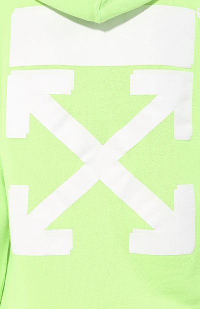 Хлопковое худи OFF-WHITE желтого цвета по цене 38500 руб., арт. 0WBB032S19D970836262, фото 5 Хлопковое худи OFF-WHITE, арт. 0WBB032S19D970836262, фото 5