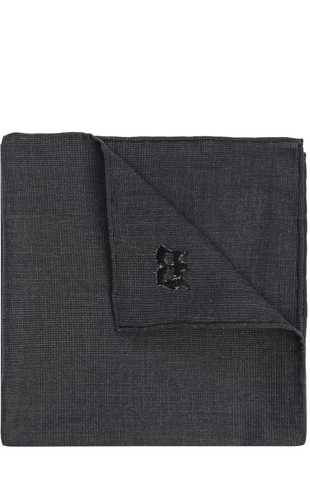Хлопковый платок BRIONI черного цвета по цене 13400 руб., арт. 0715/06072, фото 1 Хлопковый платок BRIONI, арт. 0715/06072, фото 1