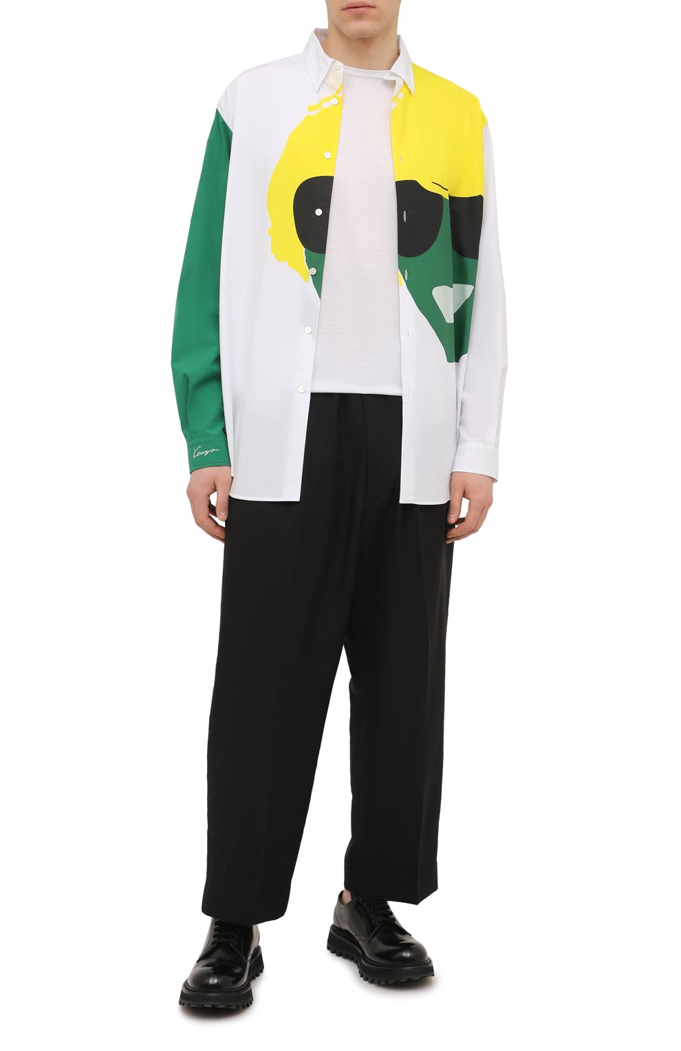 Хлопковая рубашка KENZO, арт. FC55CH4265DE, фото 2