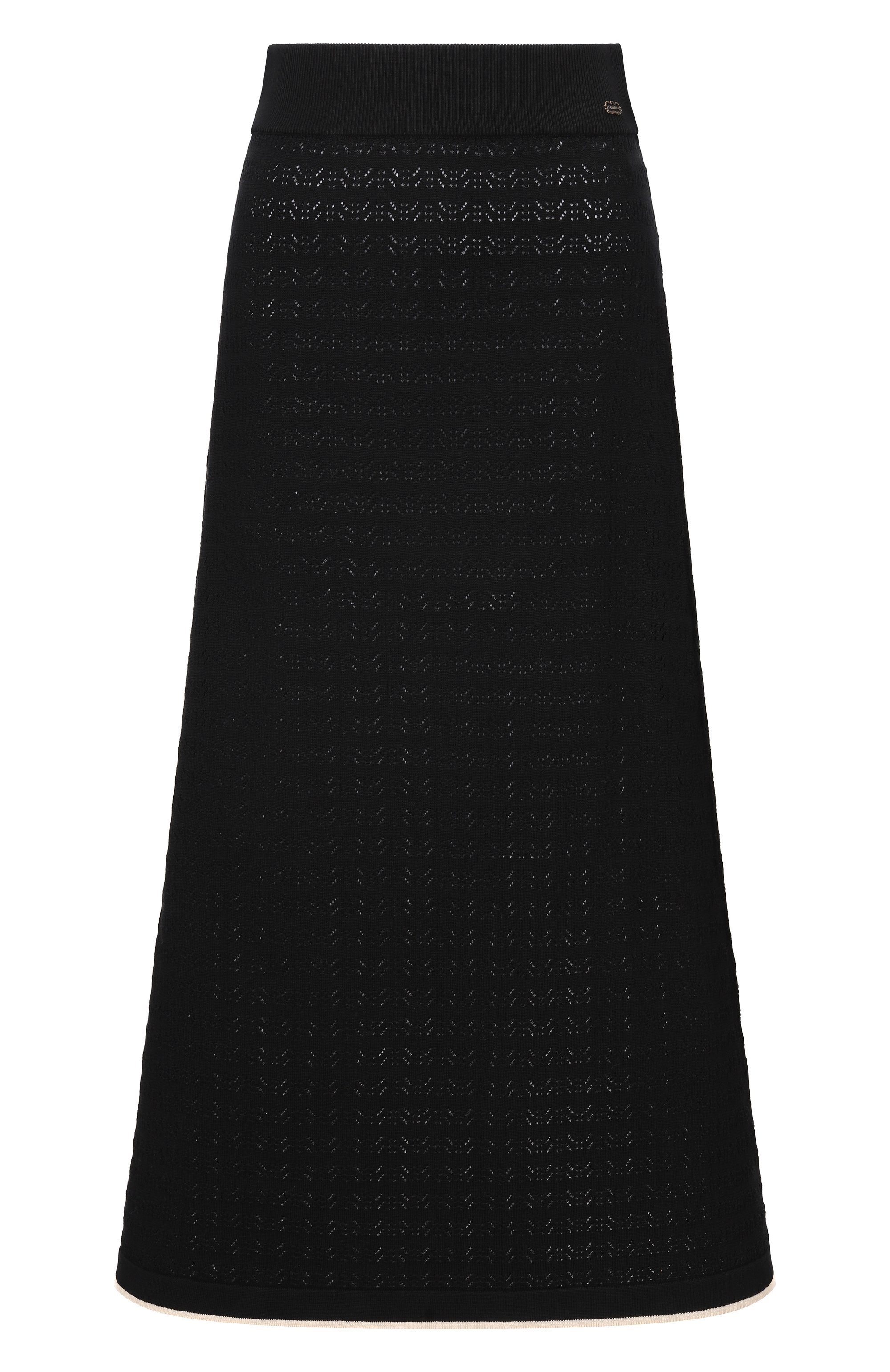 Хлопковая юбка AGNONA черного цвета по цене 127500 руб., арт. KG11050E/8F120PE, фото 1 Хлопковая юбка AGNONA, арт. KG11050E/8F120PE, фото 1