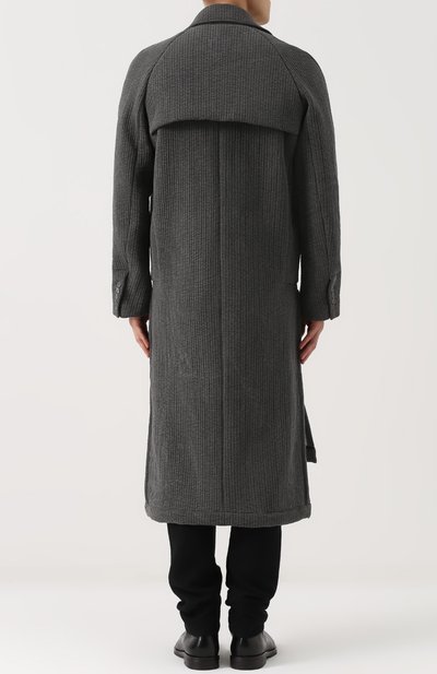 Хлопковое пальто асимметричного кроя с отложным воротником MANUEL MARTE, арт. C7102-2, фото 4