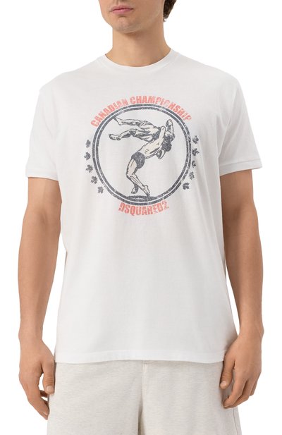 Хлопковая футболка DSQUARED2, арт. S71GD1524/S22507, фото 3