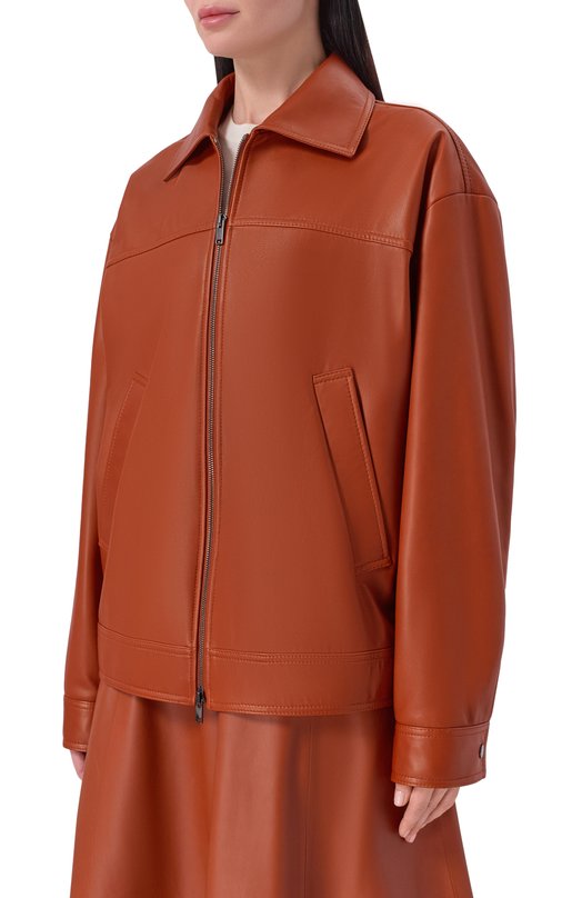 Кожаная куртка MVST M26.2PW.L003/L011 NAPPA Оранжевый  M26.2PW.L003/L011 NAPPA Фото 3