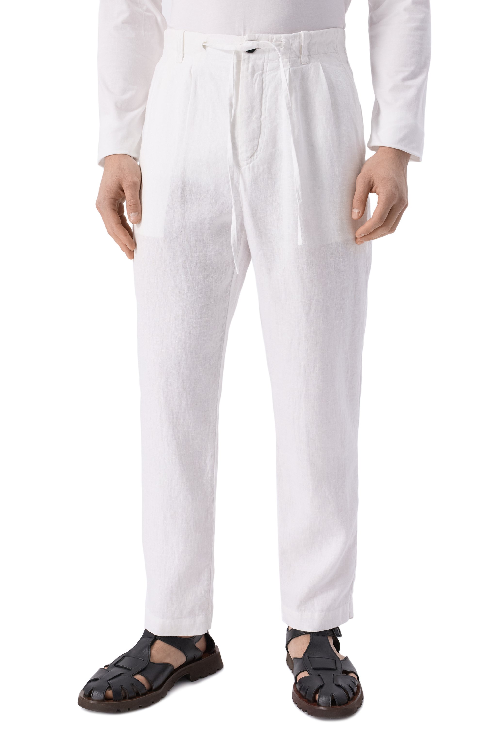 Льняные брюки HANNES ROETHER, арт. PA21PER.602/, фото 3