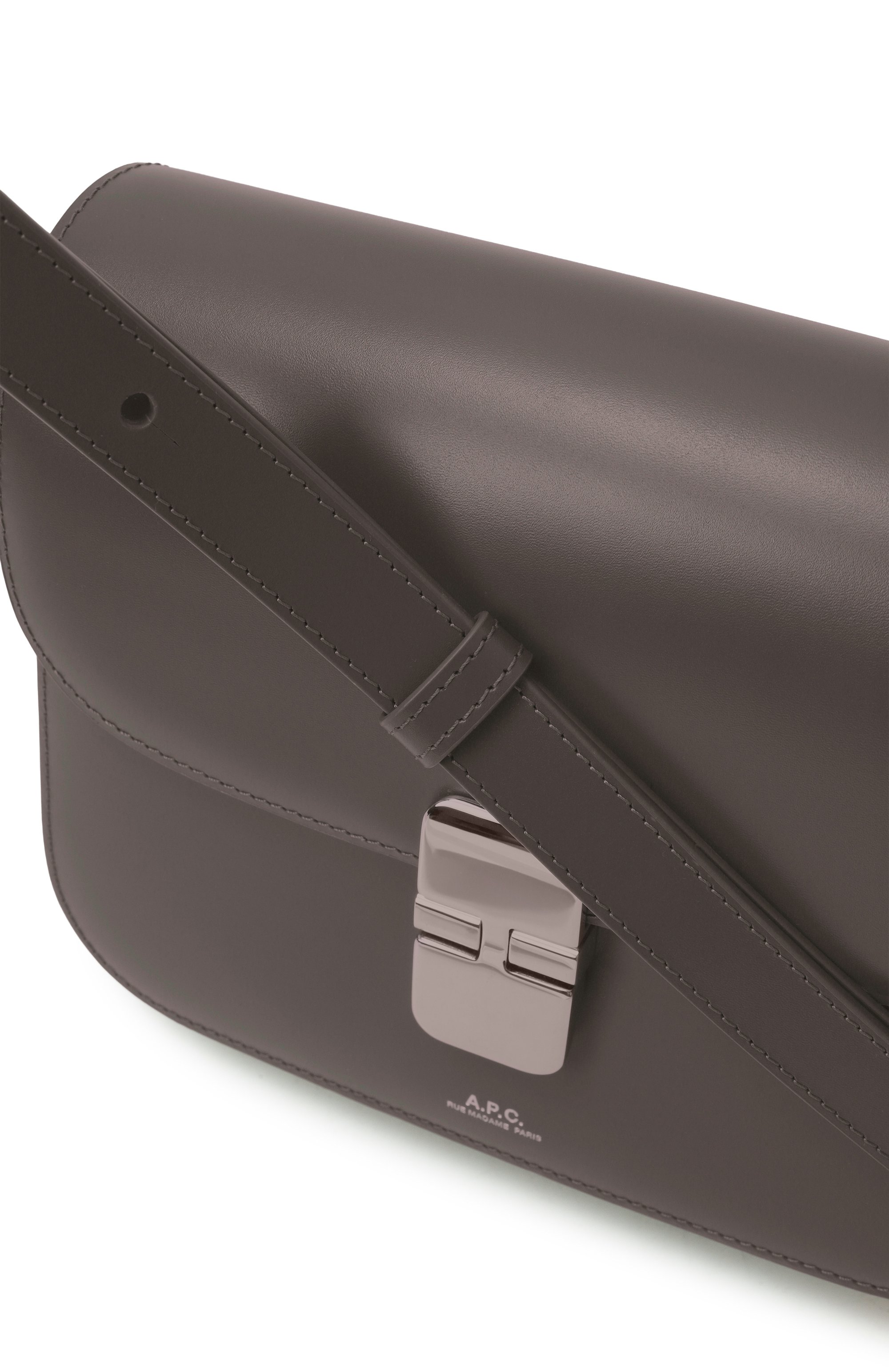 Сумка grace small A.P.C. темно-серого цвета по цене 89750 руб., арт. F61413/PXBVN, фото 3 Сумка grace small A.P.C., арт. F61413/PXBVN, фото 3
