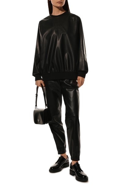 Кожаный свитшот PRADA, арт. 54282-08P-F0002, фото 2