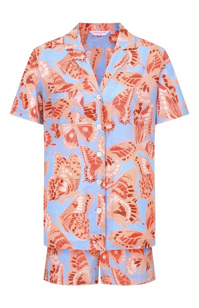 Женская хлопковая пижама DEREK ROSE, арт. 2015/LEDB095