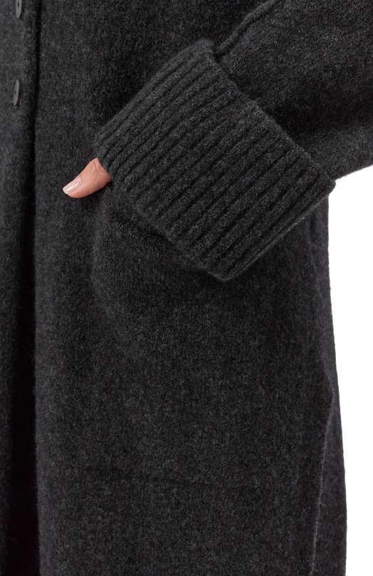 Шерстяное пальто Isabel Benenato DK230F25 Серый  DK230F25 Фото 5