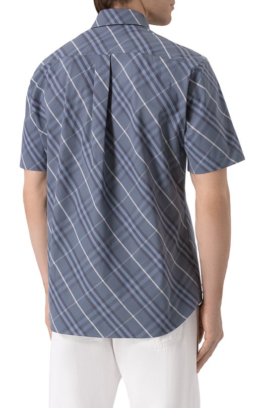 Хлопковая рубашка Burberry 8109517 Серый  8109517 Фото 4