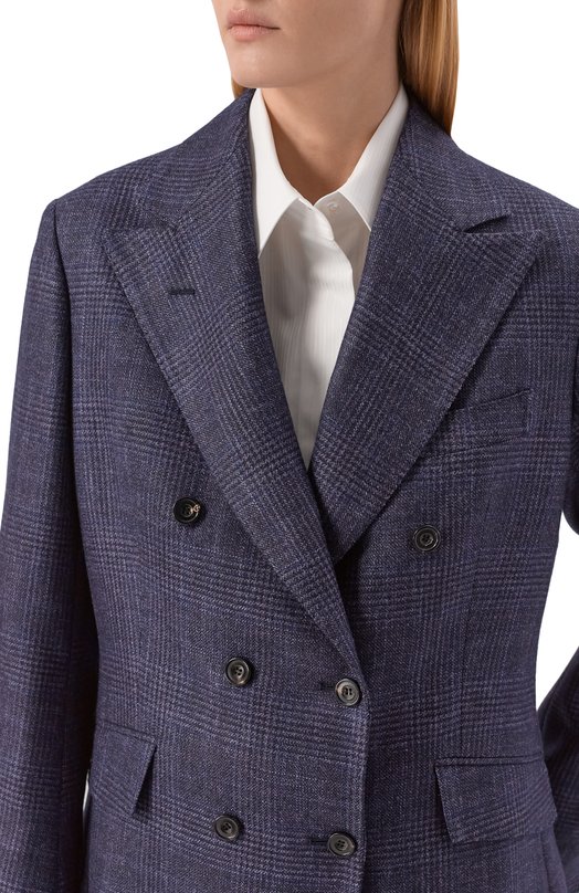 Жакет из шерсти и шелка MVST SDG601/S0731113 Синий  SDG601/S0731113 Фото 5