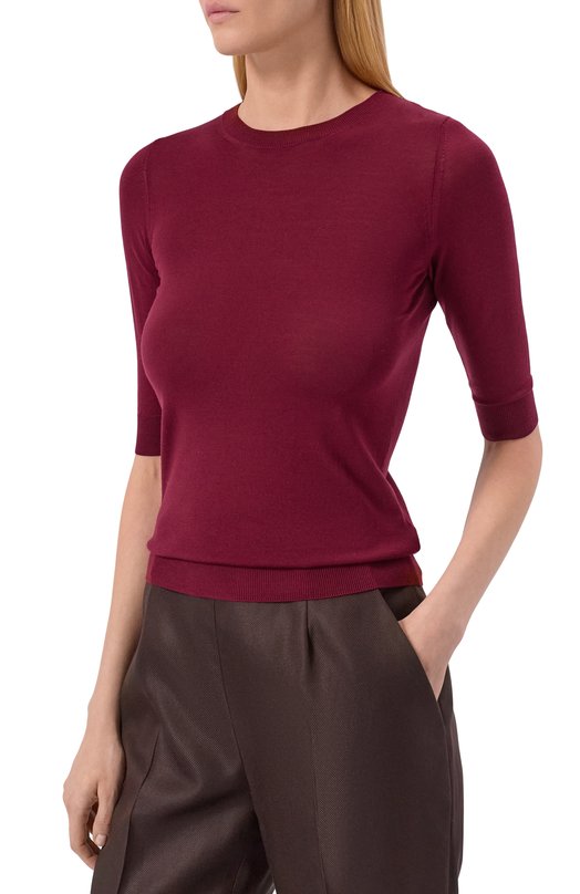 Шерстяной пуловер MVST M0-M25.1MW.K403/34-48 Бордовый  M0-M25.1MW.K403/34-48 Фото 3