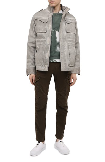 Кожаные кеды STONE ISLAND, арт. 7415S0149, фото 2