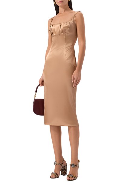 Атласное платье DOLCE & GABBANA, арт. F6TM0T/FURAD, фото 2