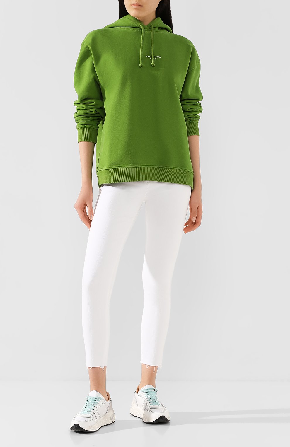 Хлопковое худи ACNE STUDIOS, арт. AI0049/W, фото 2