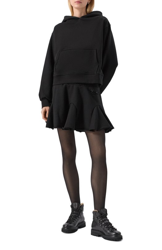 Хлопковая юбка Comme des Fuckdown CFABW01394 Чёрный  CFABW01394 Фото 2