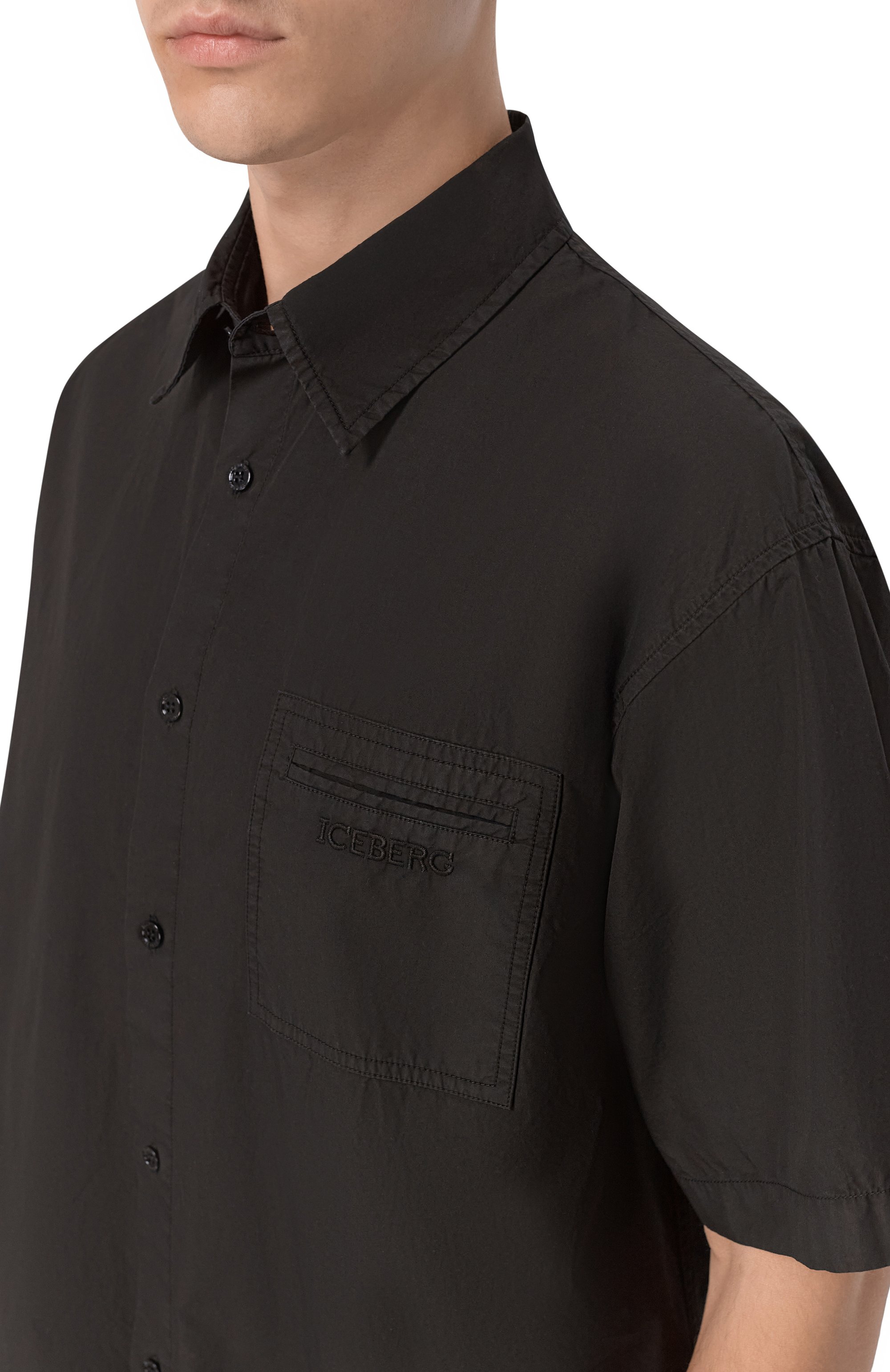 Хлопковая рубашка ICEBERG, арт. G080/0032, фото 5