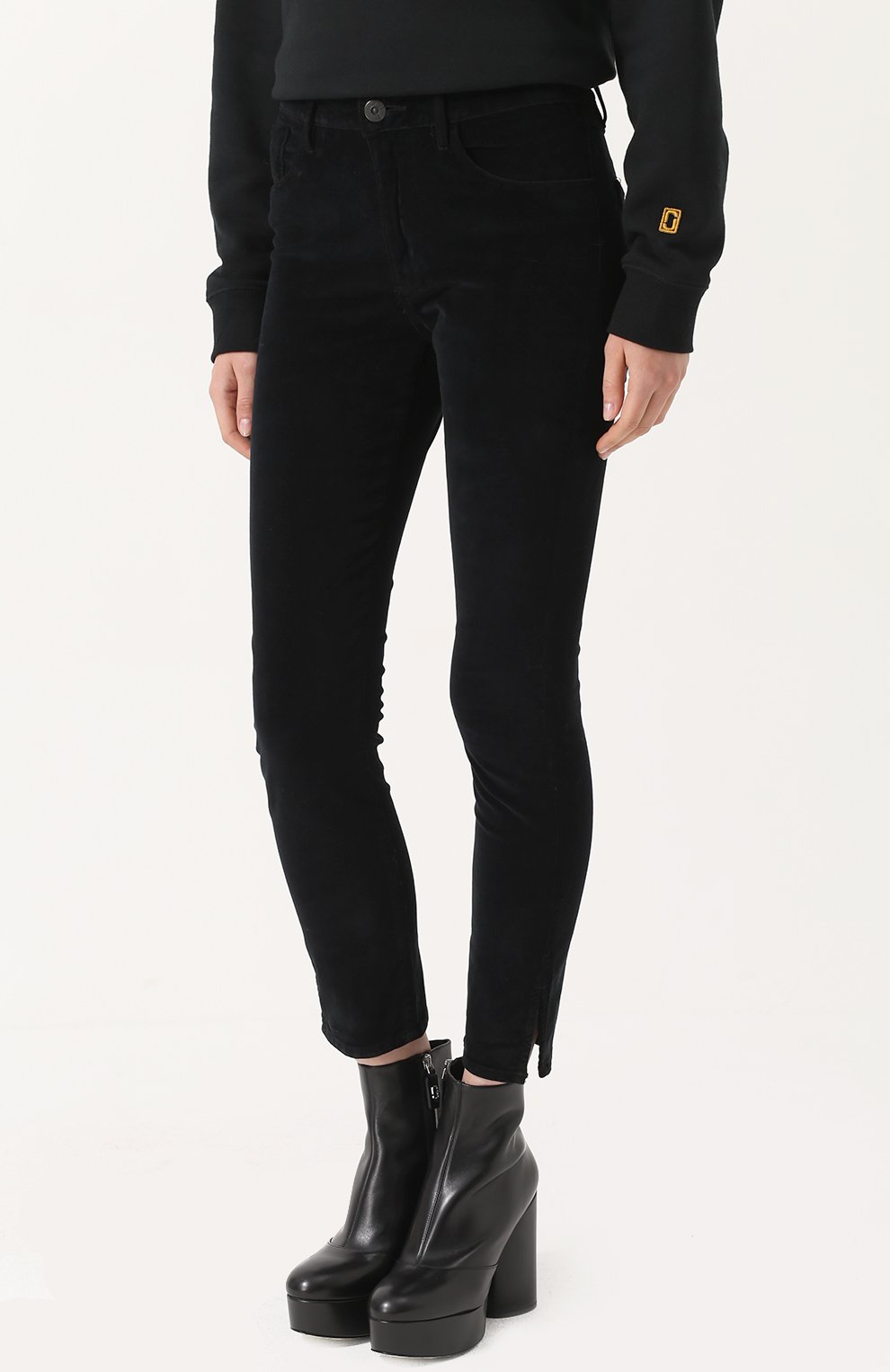 Укороченные бархатные джинсы 3X1, арт. W3SSV0739/BLACK VELVET, фото 3