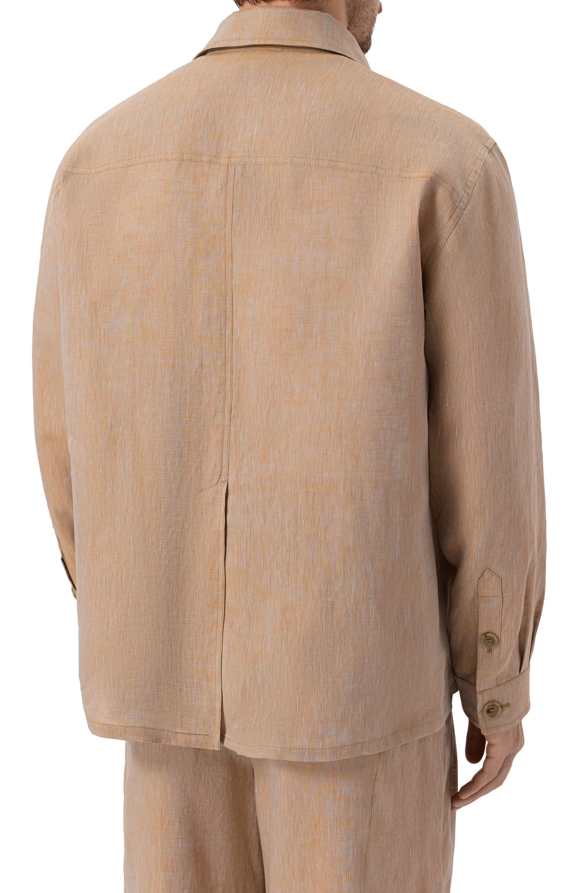 Льняная куртка-рубашка GIORGIO ARMANI, арт. GM004078/TE23125, фото 4