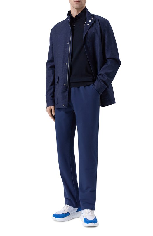 Комбинированные кроссовки Stefano Ricci UZ27G6682/TSSDPW Синий  UZ27G6682/TSSDPW Фото 2