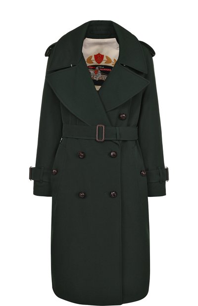 Женское двубортное шерстяное пальто с поясом BURBERRY, арт. 8003620