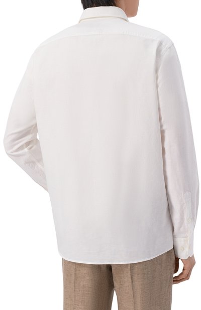 Рубашка изо льна и хлопка BOSS, арт. 50561124, фото 4