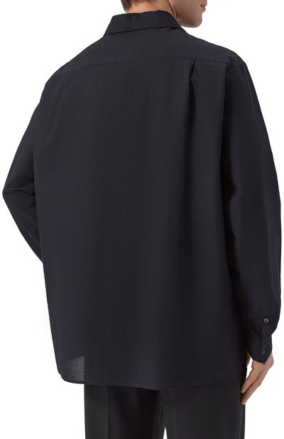 Хлопковая рубашка GIORGIO ARMANI черного цвета по цене 115000 руб., арт. GM003496/TE11186, фото 4 Хлопковая рубашка GIORGIO ARMANI, арт. GM003496/TE11186, фото 4