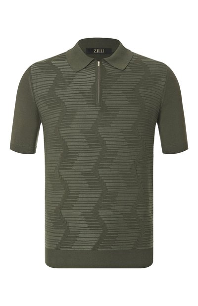 Мужская поло из шелка и хлопка ZILLI, арт. KZP002M0142VTNW00_